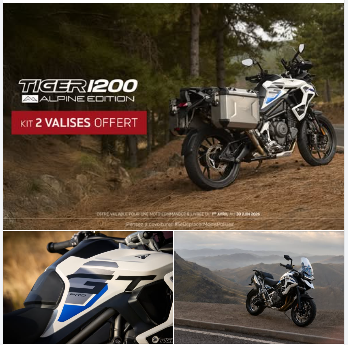 New Triumph Tiger 1200 Alpine Edition. - Kit 2 valises offert !